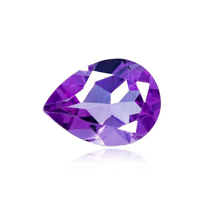 0.78 CT Brazilian Amethyst 8X6 MM Pear Cut - Stock Unlimited
