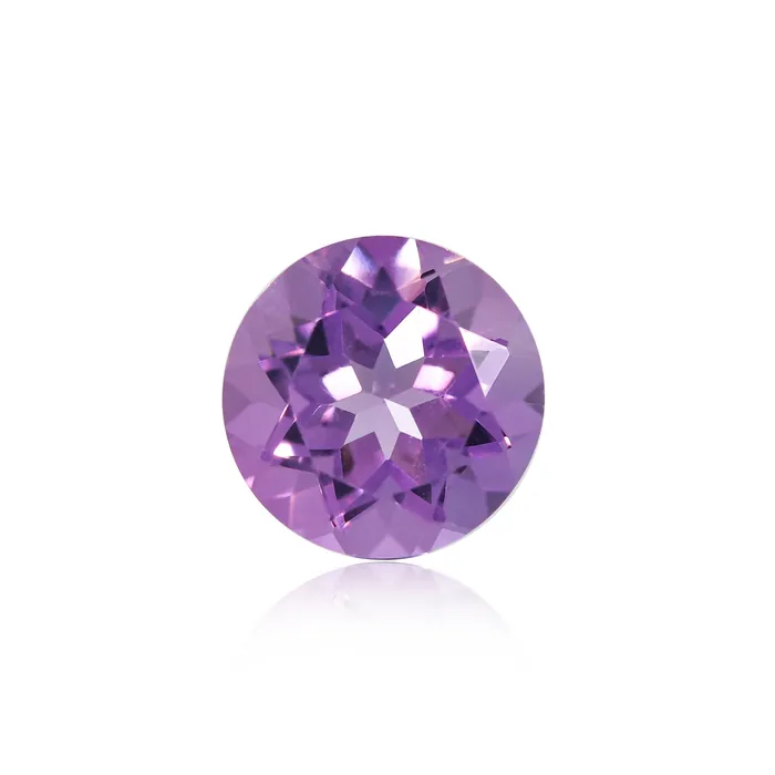 1.02 Ct Brazilian Amethyst 7 MM Round- Stock Unlimited