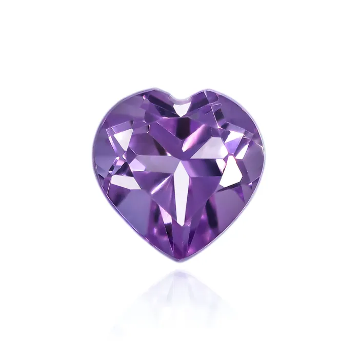 1.14 Ct Amethyst 7 MM Heart Cut - Stock Unlimited