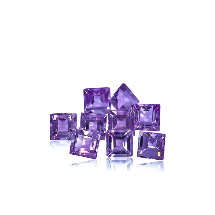 1.18 Ct. Brazilian Amethyst 3MM Square - Stock Unlimited
