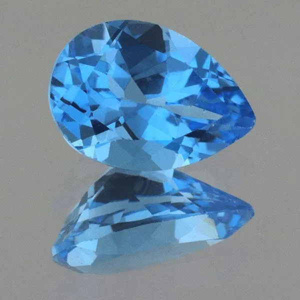 10x7MM Lot 20 PCS PEAR Swiss Blue Topaz 42 CT - Stock Unlimited
