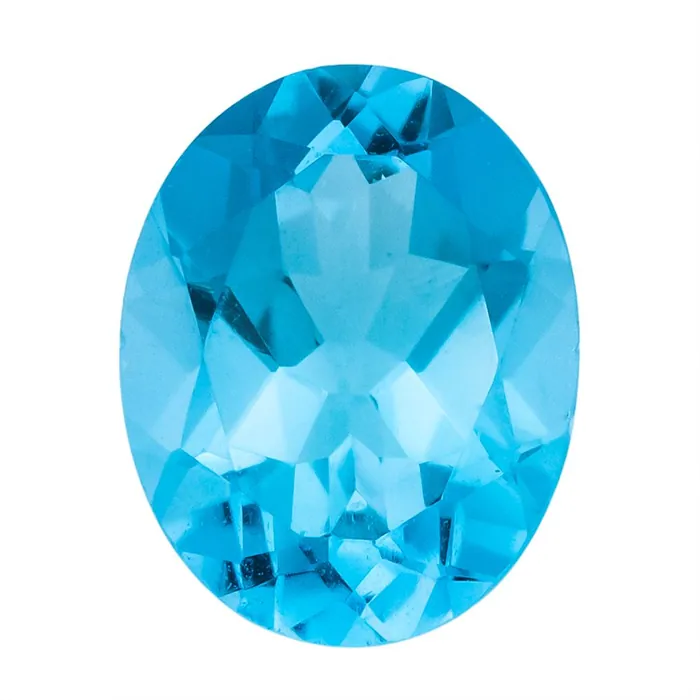 10X8MM Lot 10 PCS Oval Swiss Blue Topaz 36 CT - Stock Unlimited