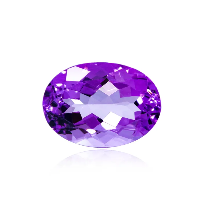 12.27Ct Brazilian Amethyst 18X13 MM Oval - Stock Unlimited