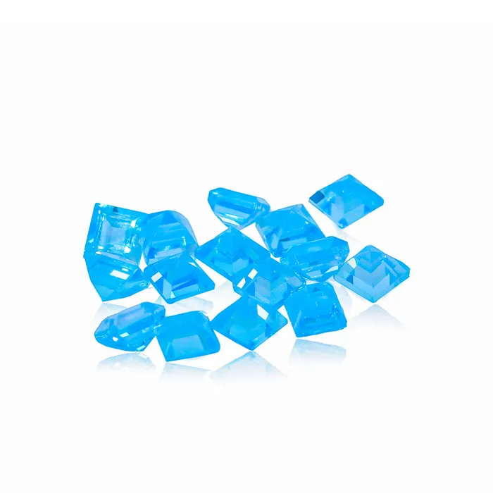 2MM Square Cut Swiss Blue Topaz - Stock Unlimited