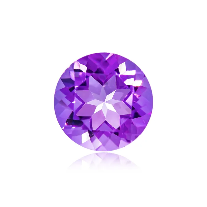 3.15 Ct Brazilian Amethyst 10 MM Round- Stock Unlimited