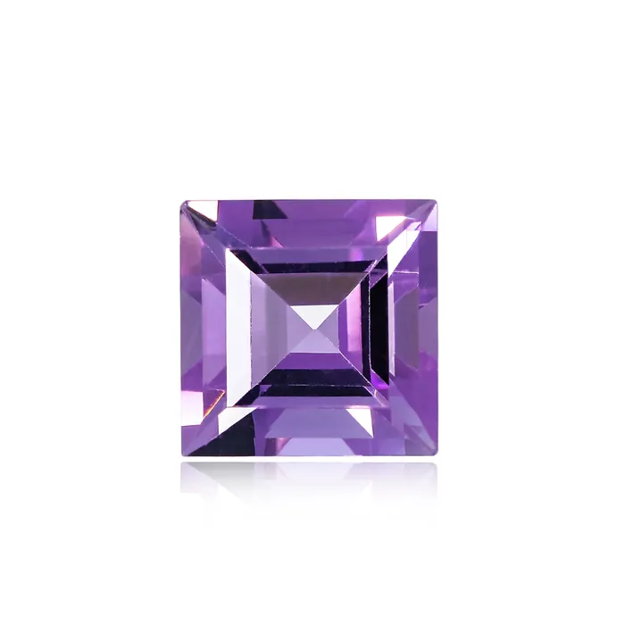 4.09 Ct. Brazilian Amethyst 10MM Square - Unlimited Stock