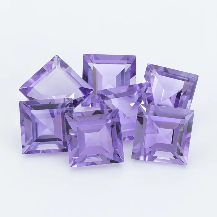 42.34 Ct. Brazilian Amethyst 7X7 MM Square - Stock Unlimited