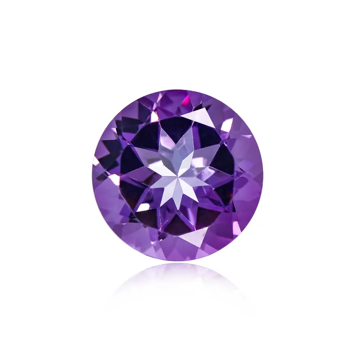 5.12 Ct Brazilian Amethyst 12MM Round- Stock Unlimited