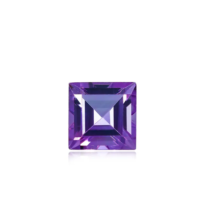 Brazilian Amethyst 4MM Square - Stock Unlimited