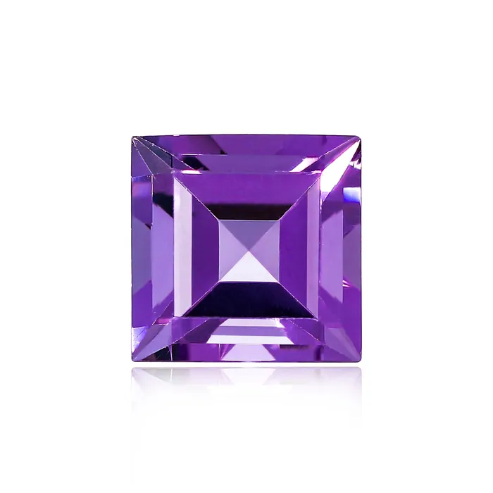 Brazilian Amethyst 8MM Square - Stock Unlimited
