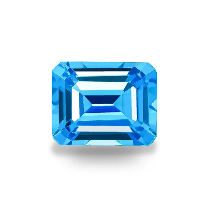 8X6MM Octagon Cut Swiss Blue Topaz - Stock Unlimited