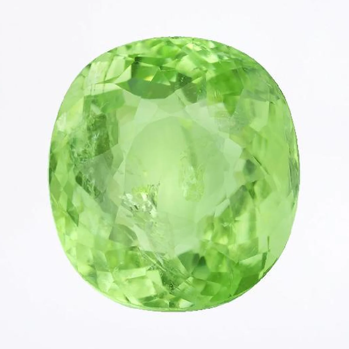 14.68 ct yellowish green Paraiba tourmaline cushion, as shown on its GIA report