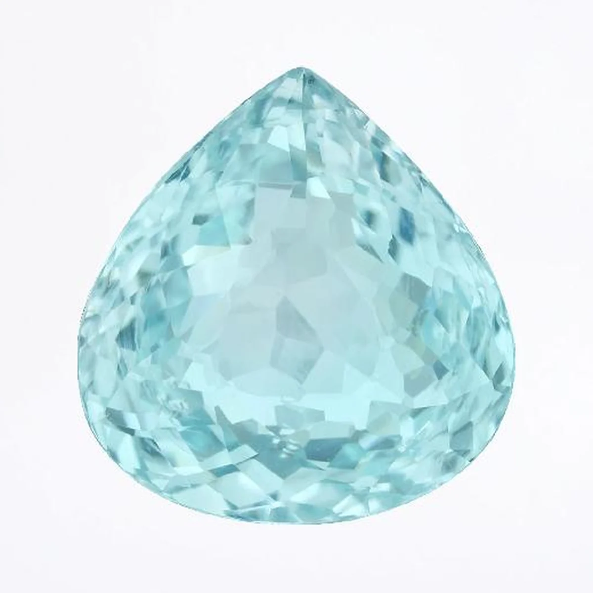 6.41 ct neon blue Paraiba tourmaline pear, as shown on its GIA report