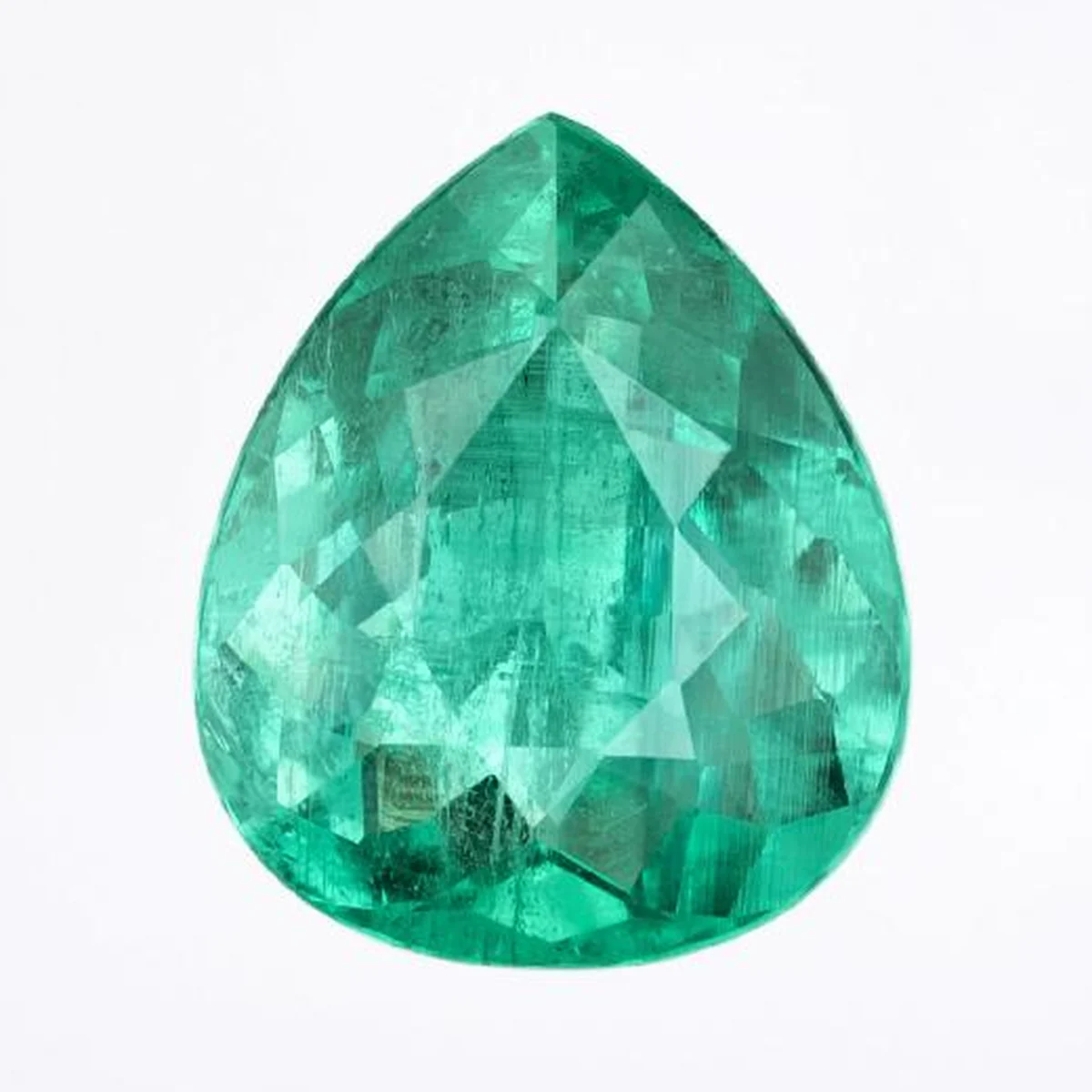 3.53 ct natural emerald pear, as shown on its GIA report