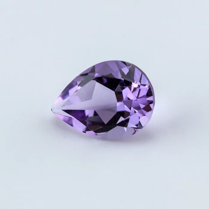 Natural Brazilian Amethyst 7X5 MM Pear - Stock Unlimited 0.59 CT