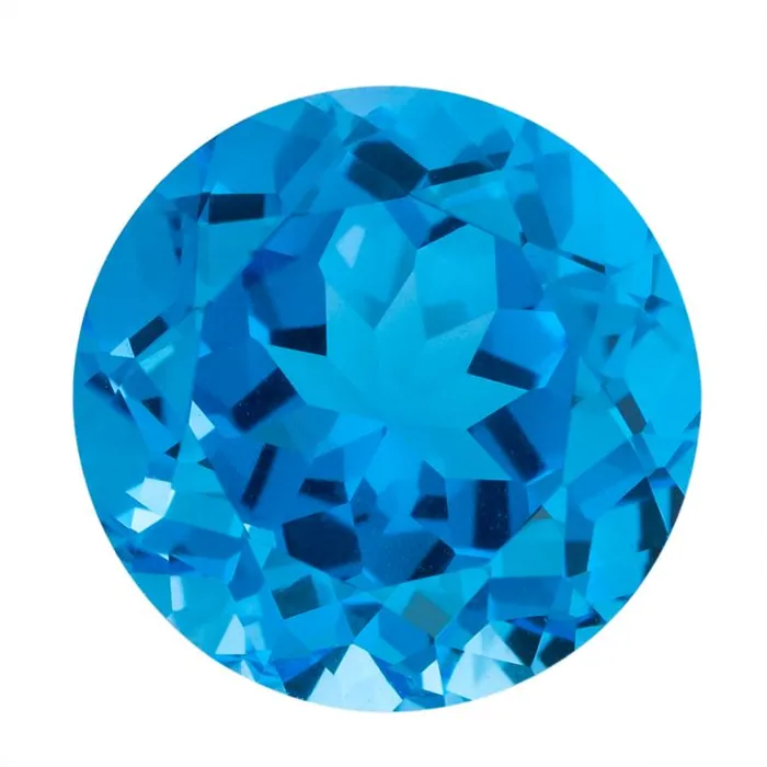 Swiss Blue 14.90 ct 2 pcs Round 12 MM- Unlimited Stock