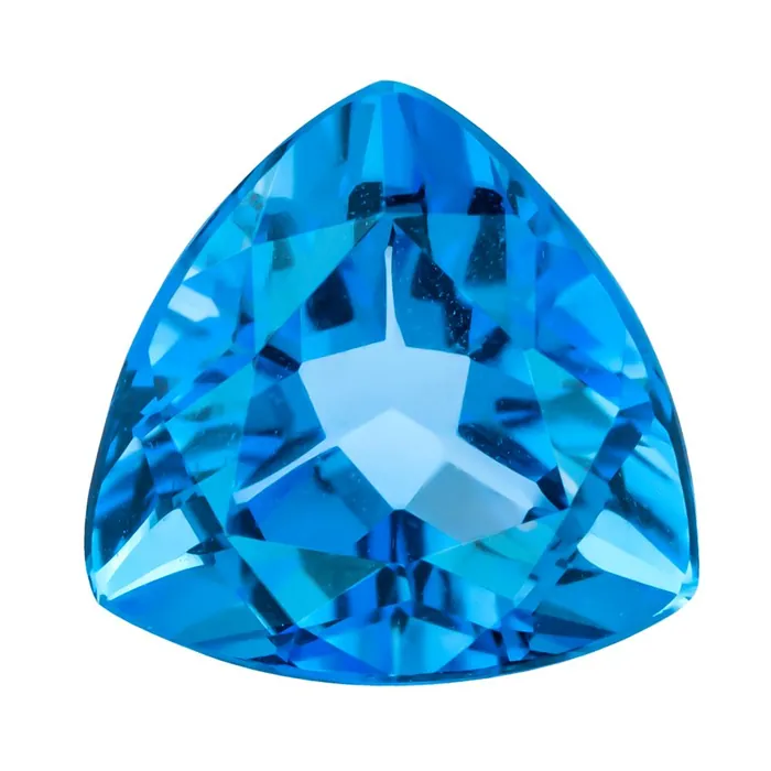 Swiss Blue Topaz 16.20 ct 4 pcs Trillion 10 MM- Unlimited Stock