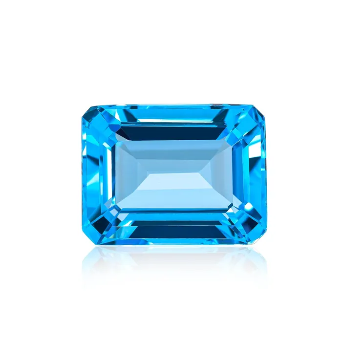 Swiss Blue Topaz 16X12MM Octagon - Stock Unlimited