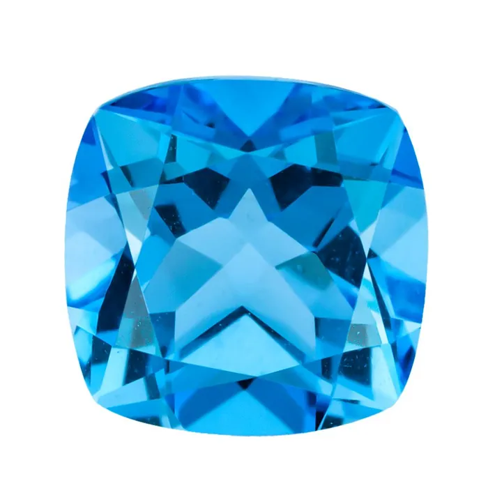 Swiss Blue Topaz 19.50 ct 13 pcs Cushion 7 MM- Unlimited Stock