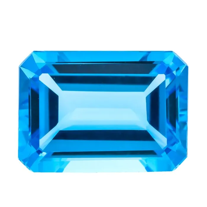 Swiss Blue Topaz 19 ct 1 pcs Octagon 18X13 MM- Unlimited Stock.