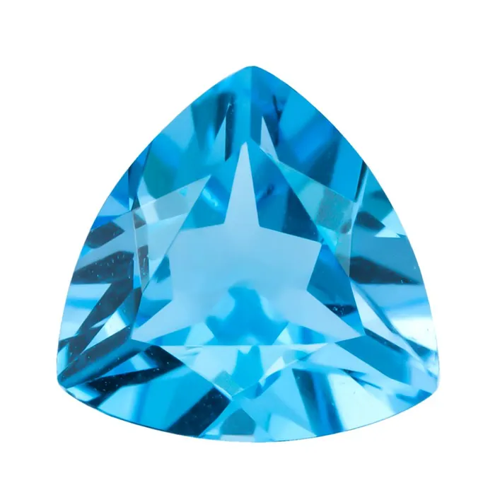 Swiss Blue Topaz 25 ct 20 pcs Trillion 7 MM- Unlimited Stock.