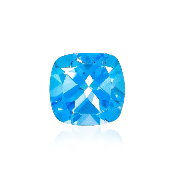 Swiss Blue Topaz 6MM Cushion Cut - Stock Unlimited