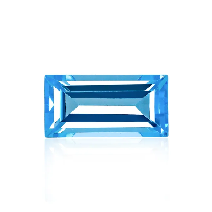 Swiss Blue Topaz 8x4MM Baguette Cut - Stock Unlimited